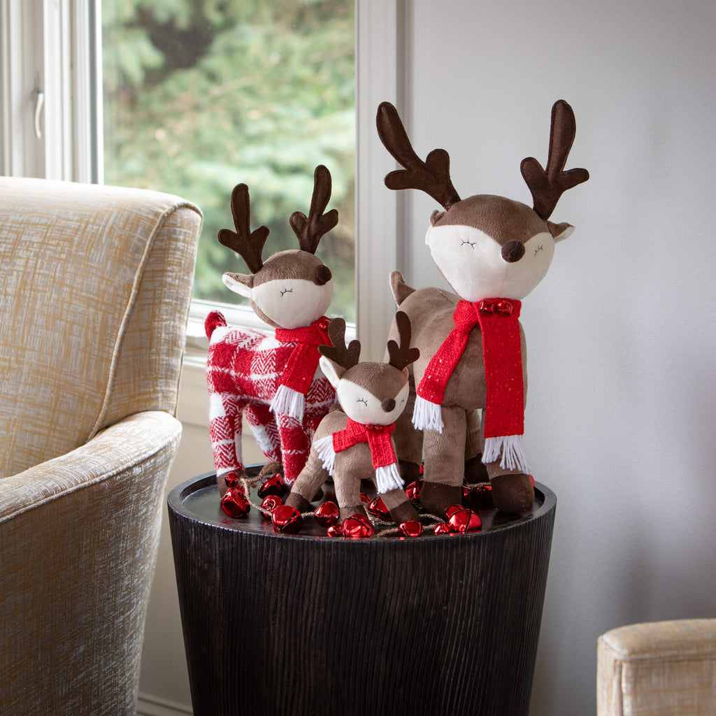 Mixed Red Jingle Bell Garland 