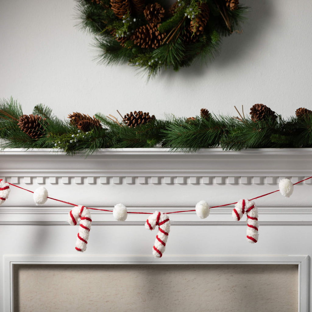 Whimsical Candy Cane Garland  