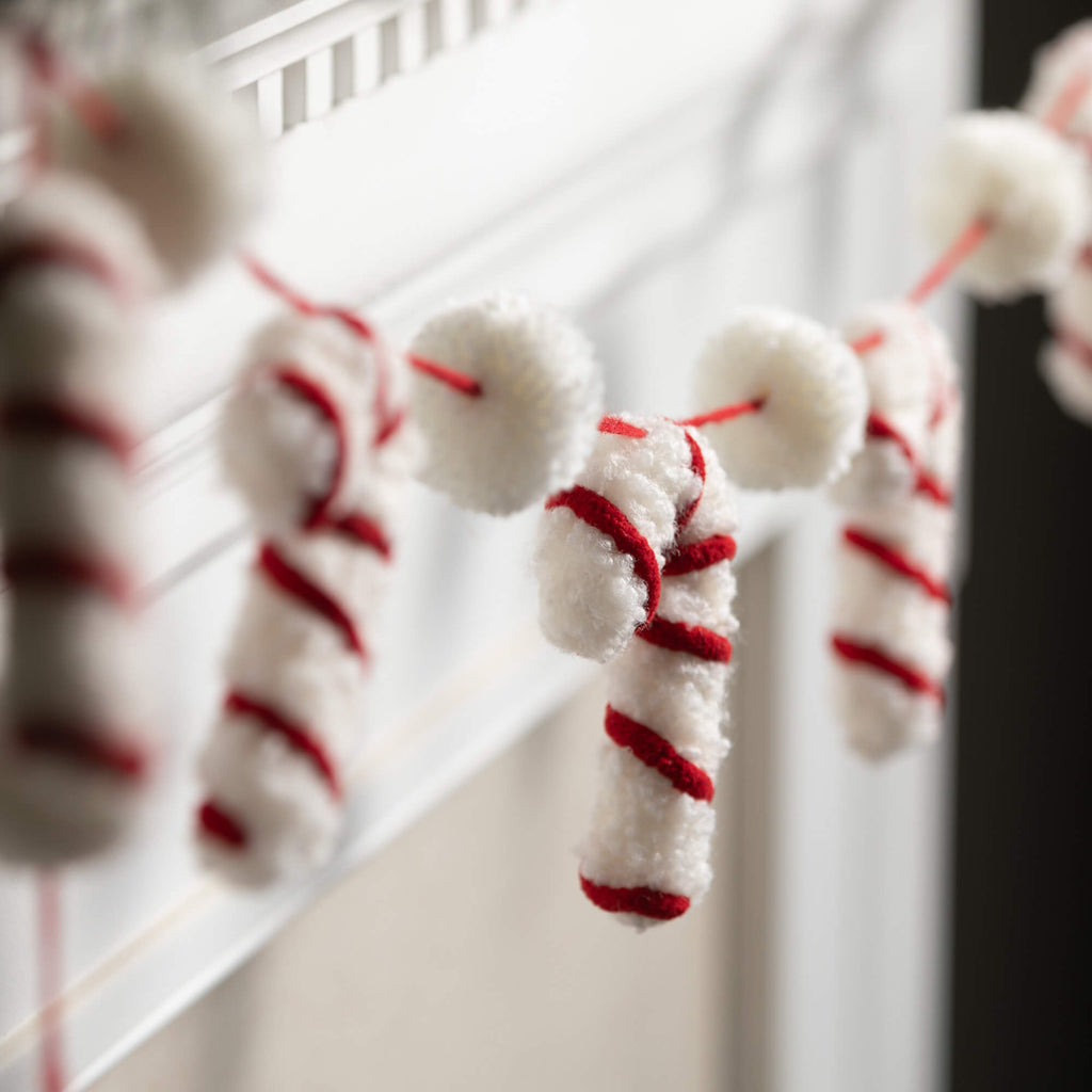 Whimsical Candy Cane Garland  