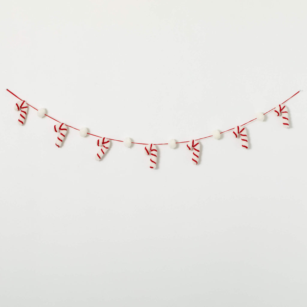 Whimsical Candy Cane Garland  