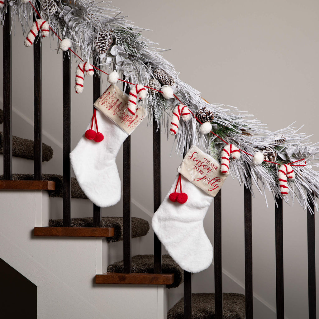 Whimsical Candy Cane Garland  