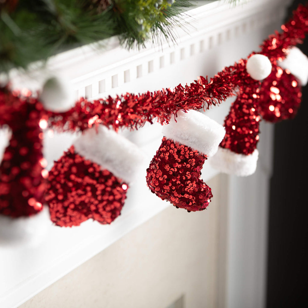 Red Christmas Icon Garland    