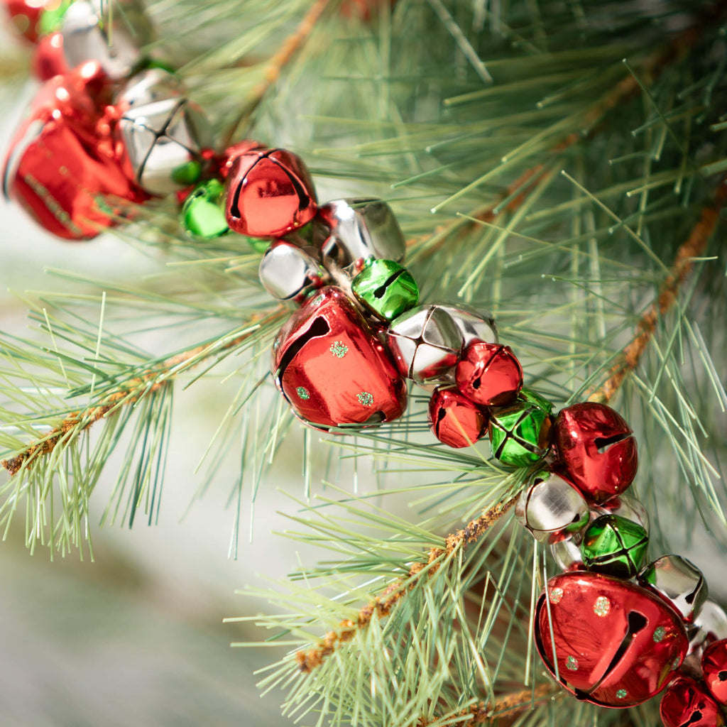 Red Green Jingle Bell Garland 