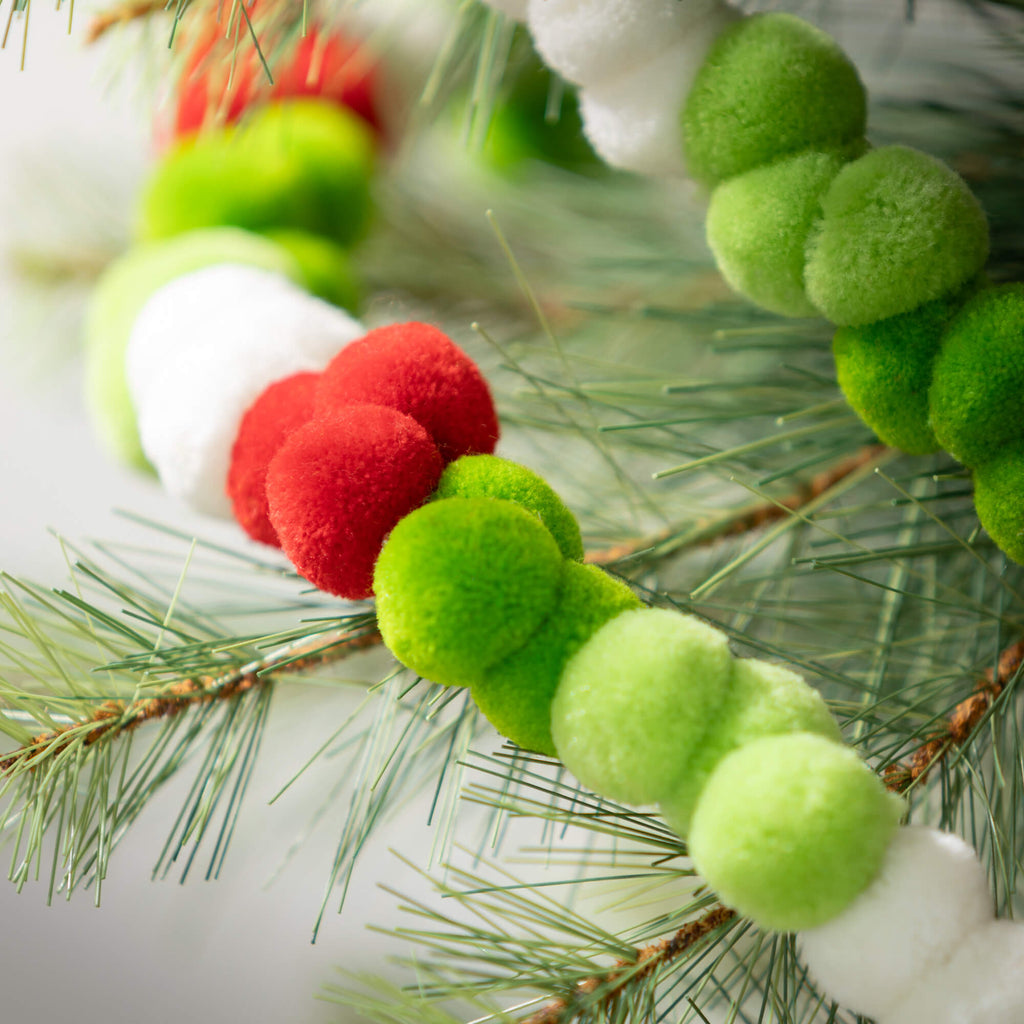 Christmas Pom Pom Garland     