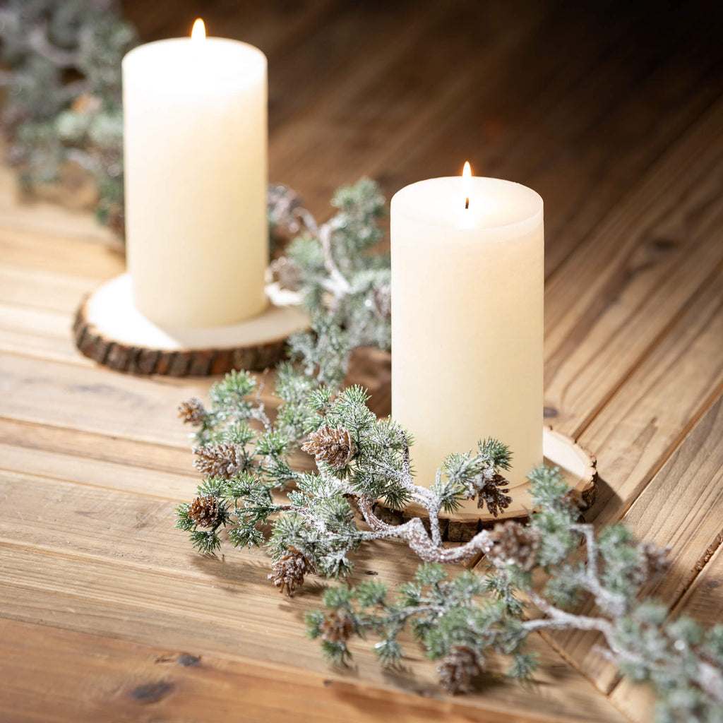 Frosted Pine Pinecone Garland 