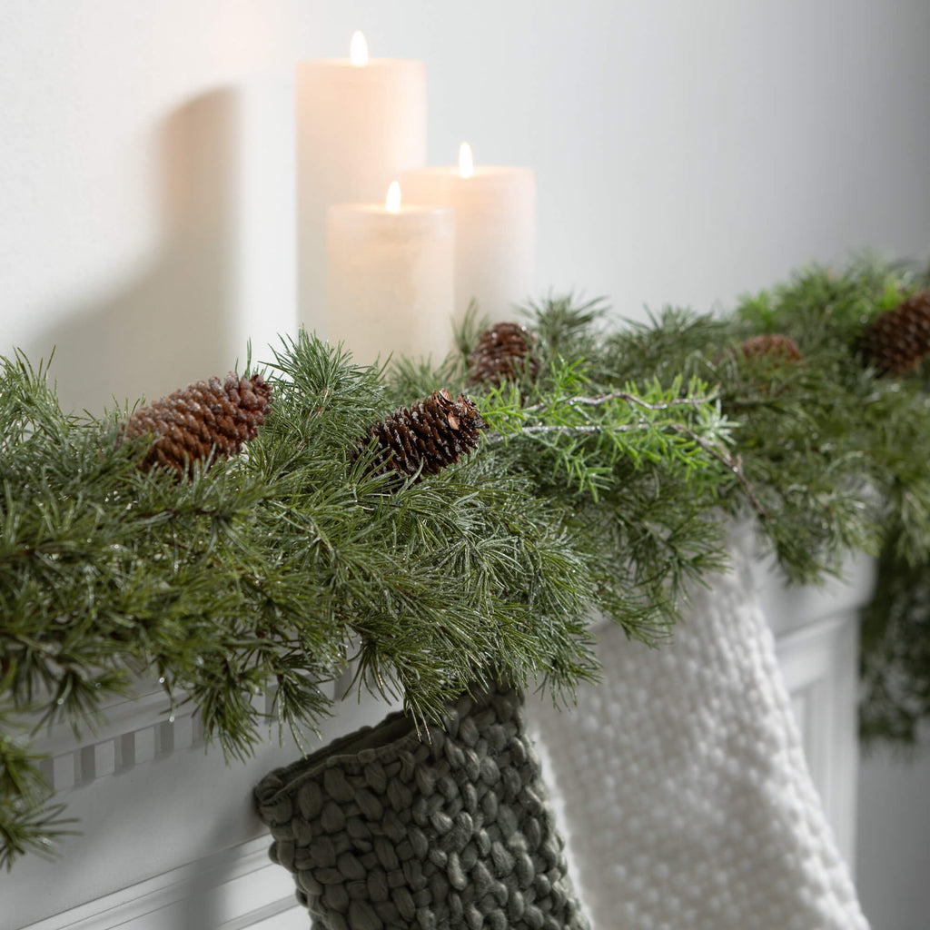 Soft Touch Dusted Pine Garland