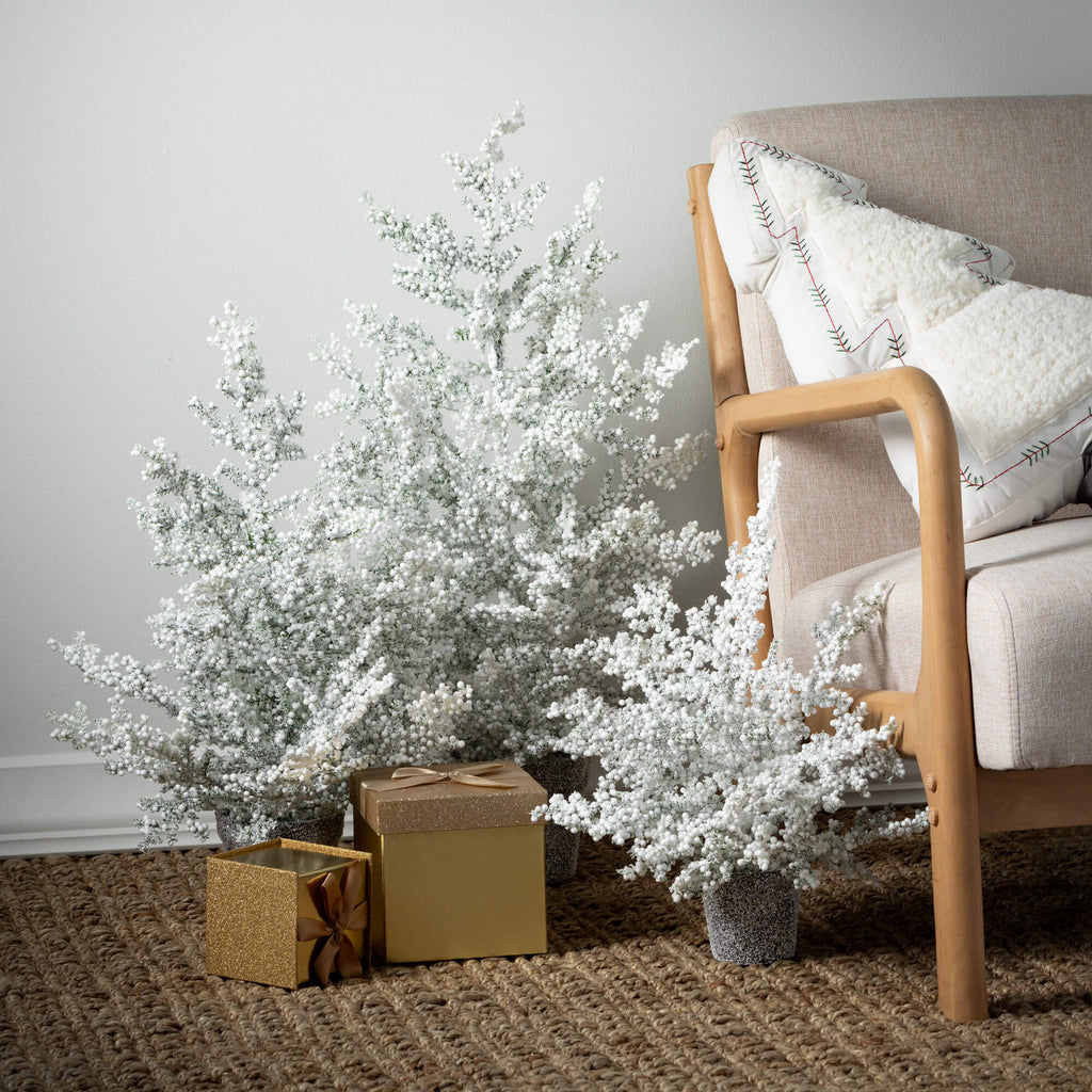 Frosted Juniper Tabletop Trees