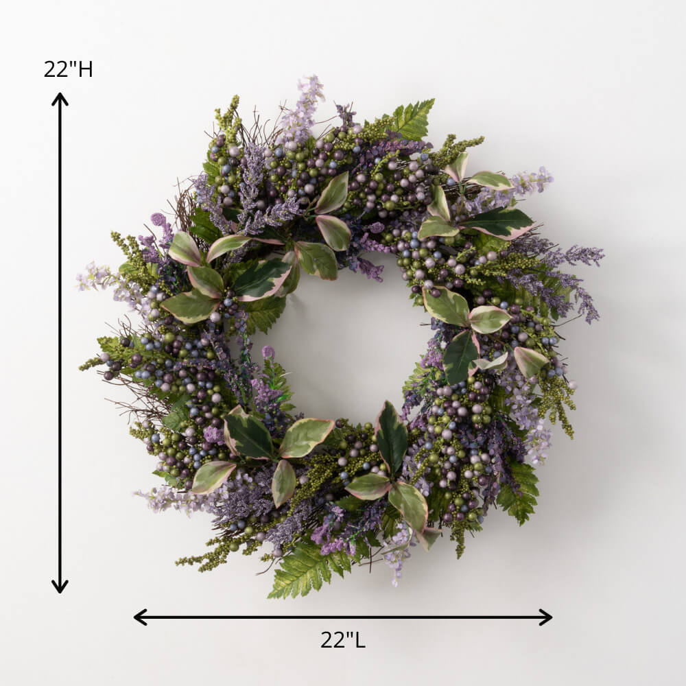 Lavender Wreath               