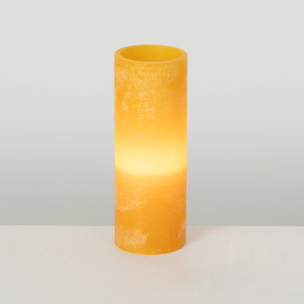 Timber Led Glow Candle - Gold 