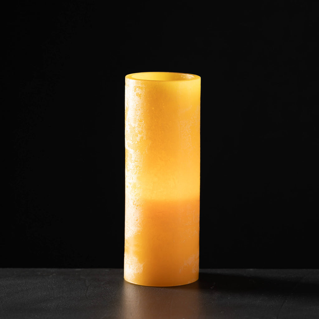 Timber Led Glow Candle - Gold 