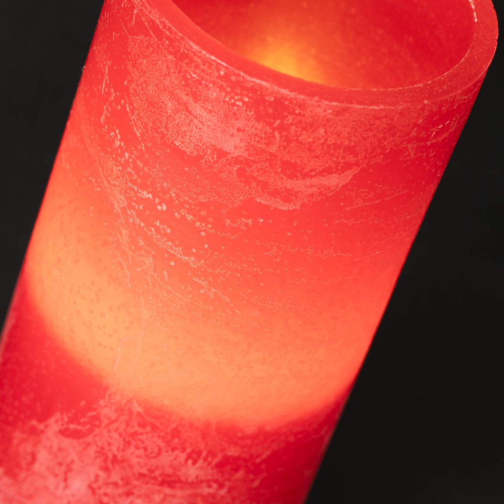 Timber Led Glow Candle - Berry