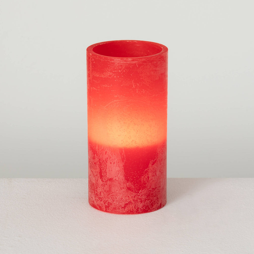 Timber Led Glow Candle - Berry