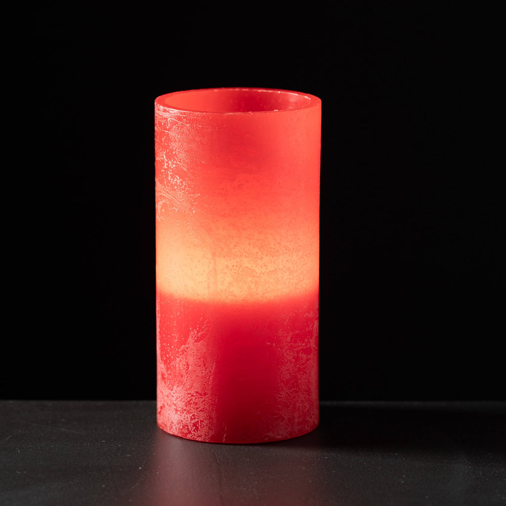 Timber Led Glow Candle - Berry