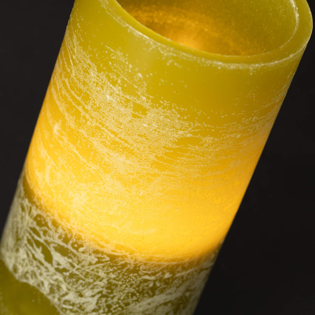 Timber Led Glow Candle - Moss 