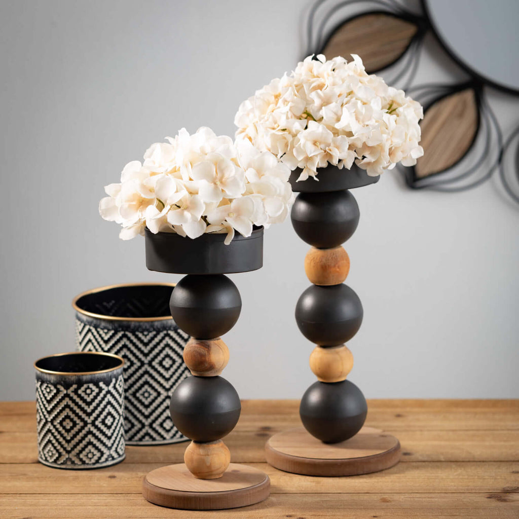 Stacked Sphere Pillar Holders 