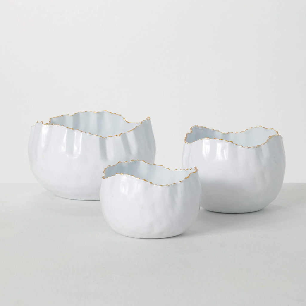 Scalloped Organic Edge Bowls  