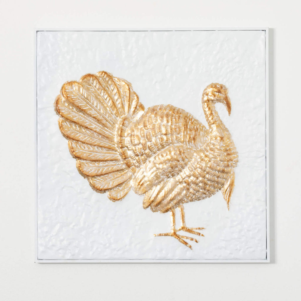 Gilded Turkey Metal Wall Art  