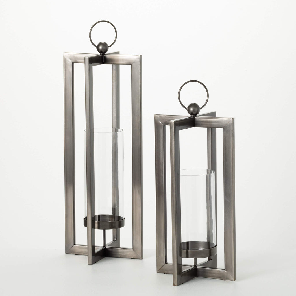 Modern Industrial Lantern Set 