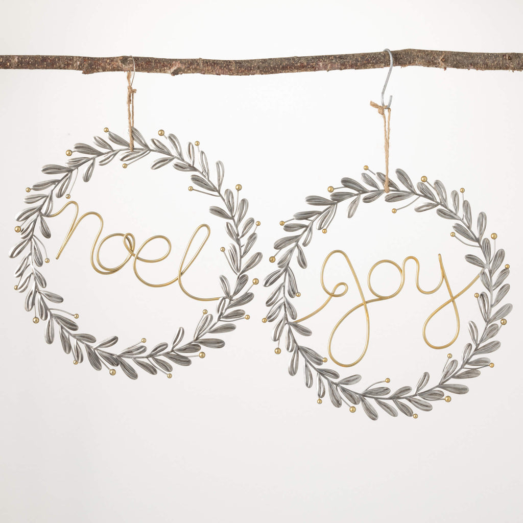 Noel Joy Metal Wreath Decor 2 