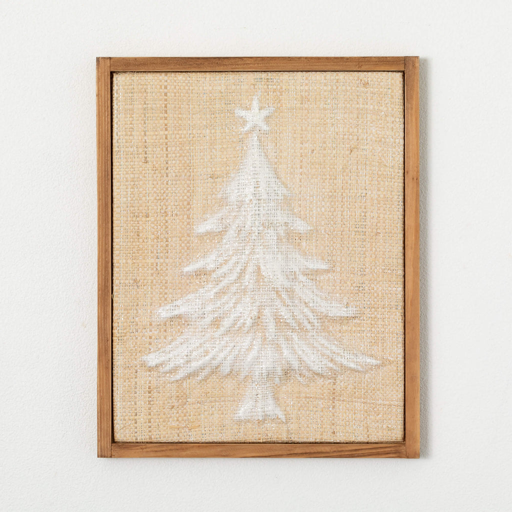 White Natural Tree Wall Decor 