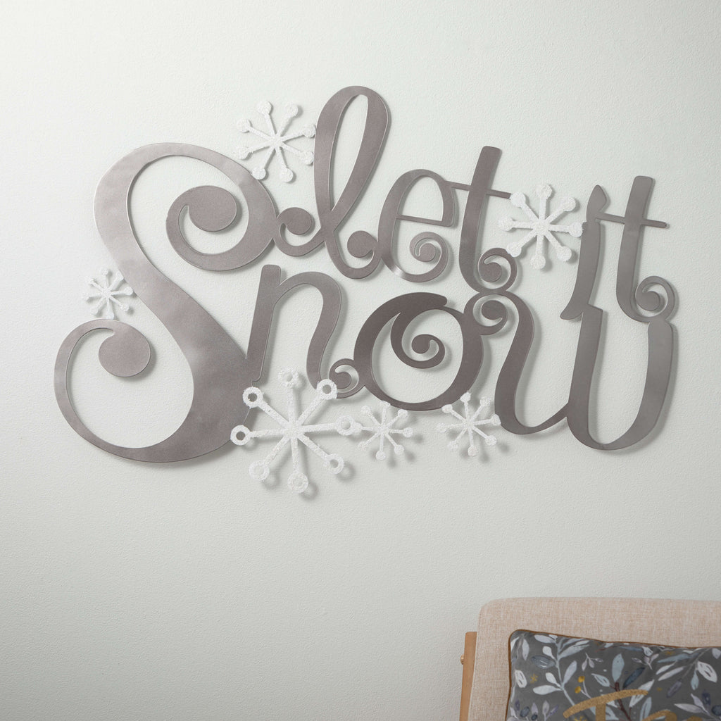 Let It Snow Wall Decor        