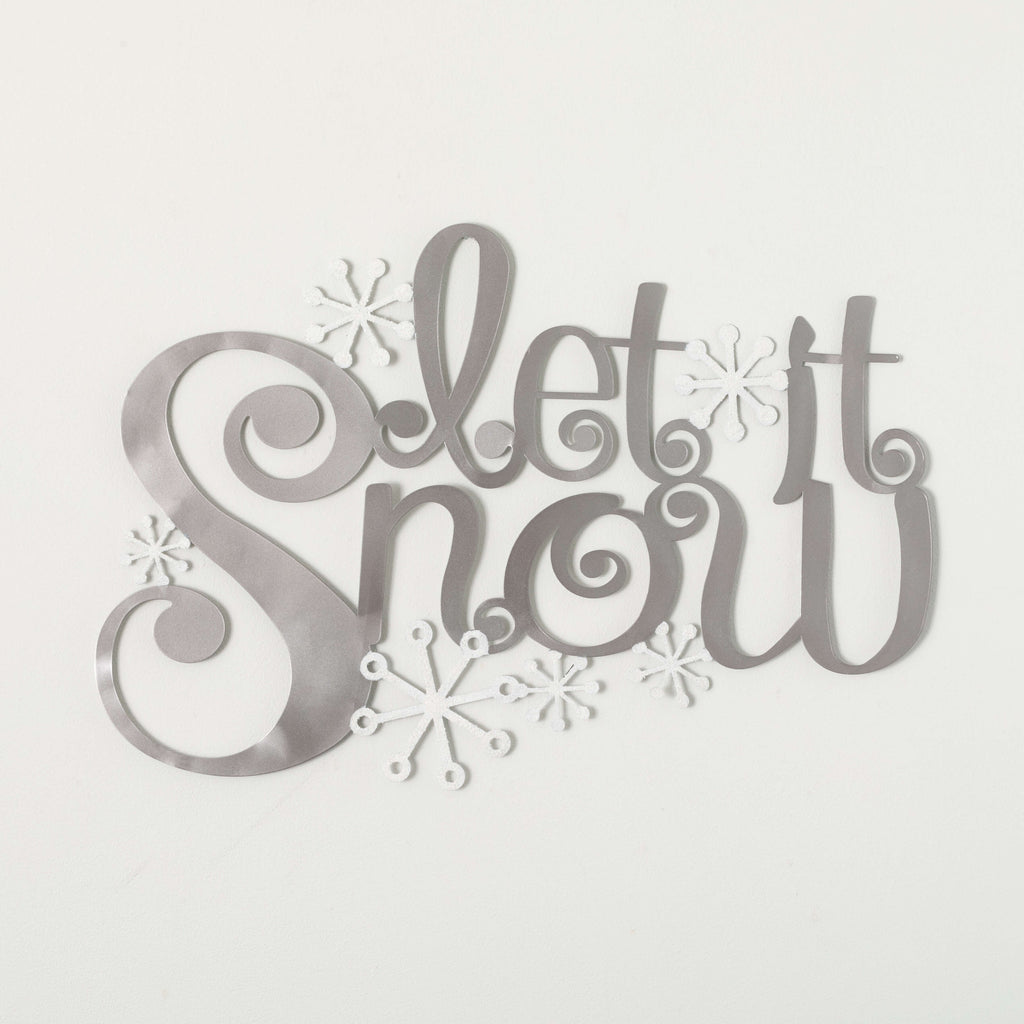 Let It Snow Wall Decor        