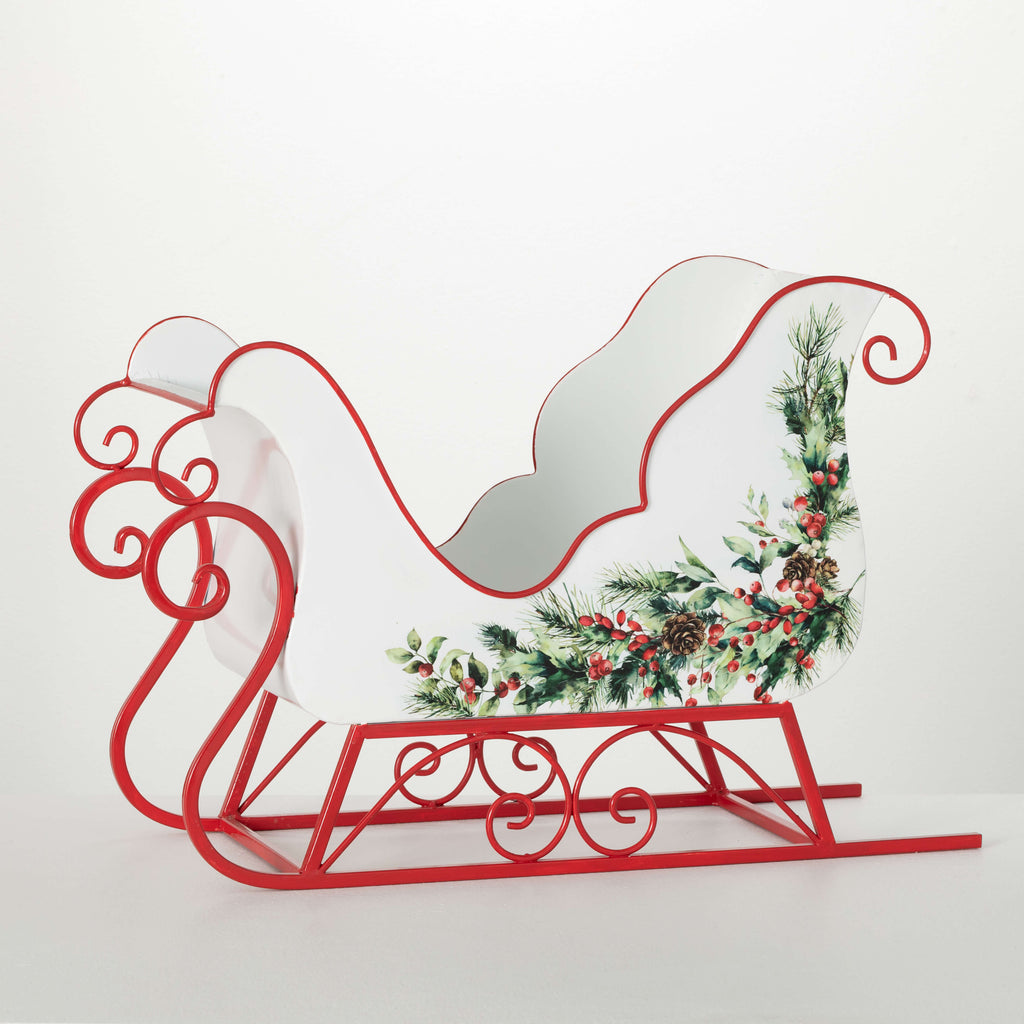 Metal Sleigh Table Display    