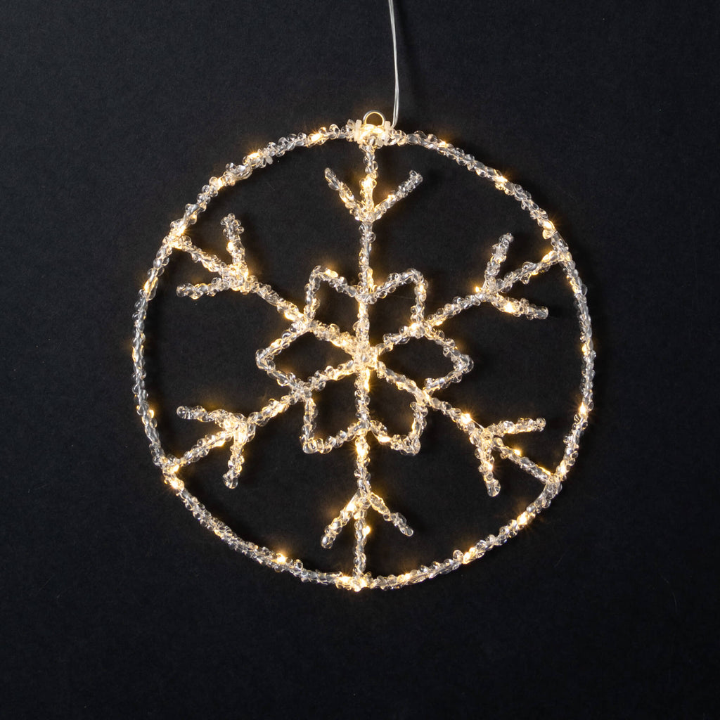 Lighted Snowflake Circle      