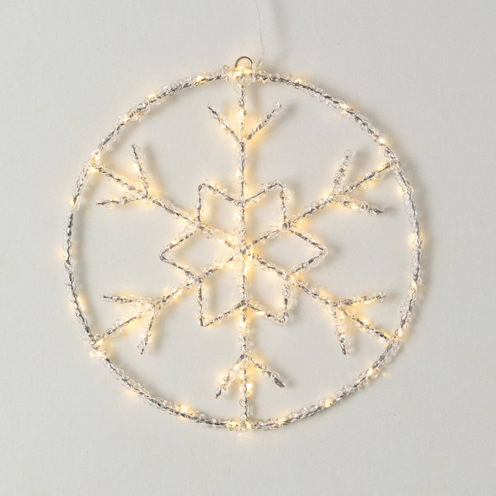 Lighted Snowflake Circle      