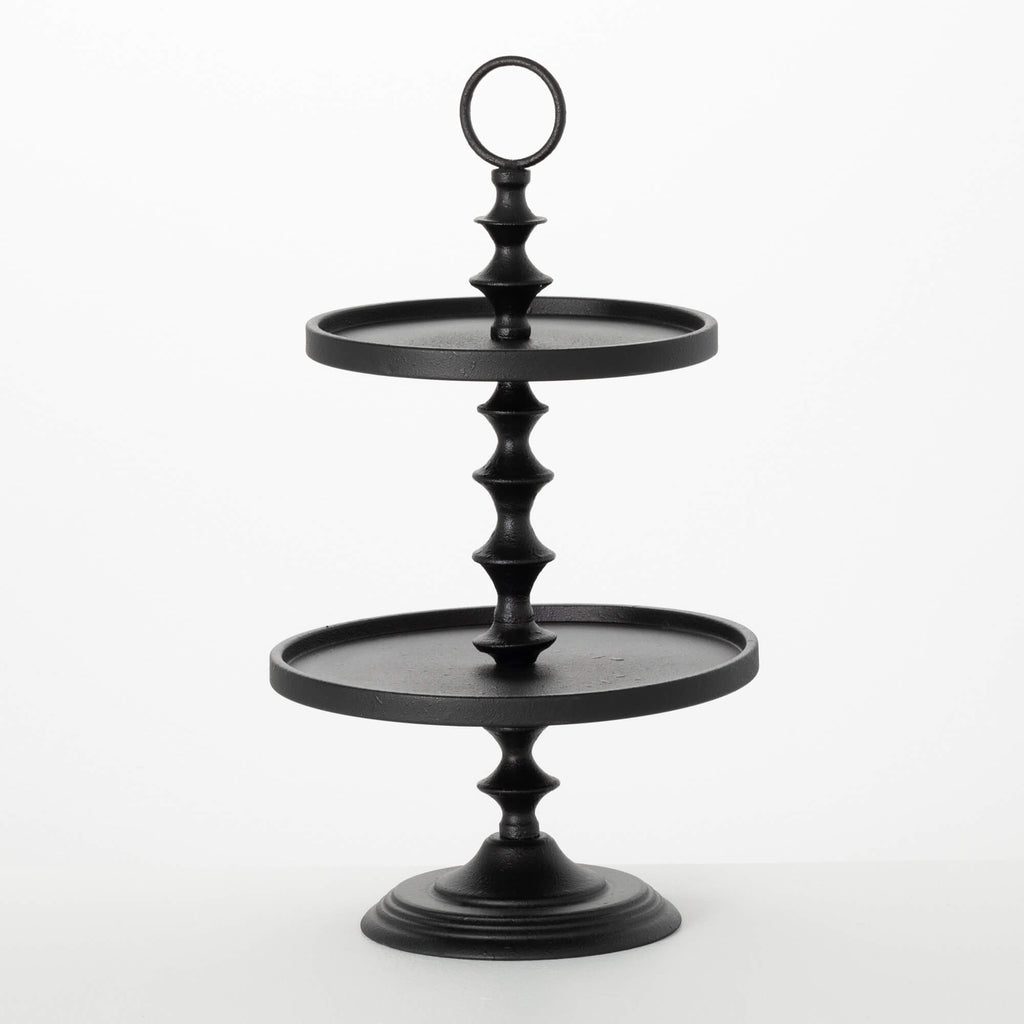 Black Metal Tiered Tray       