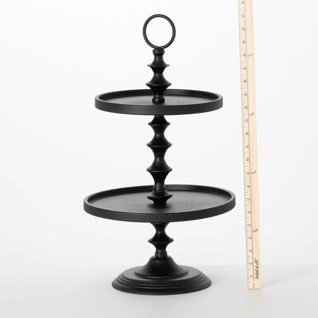 Black Metal Tiered Tray       