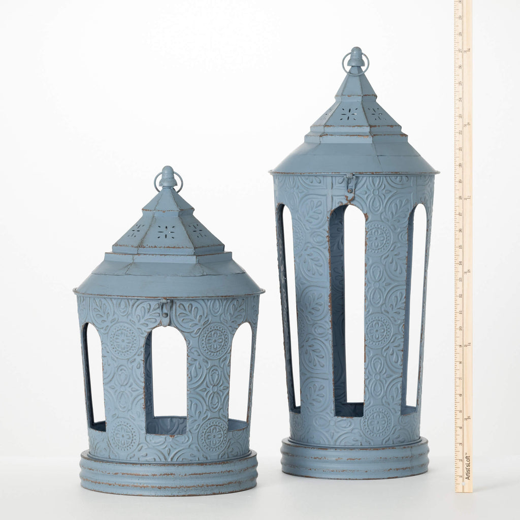 Gazebo-Style Metal Lantern Set