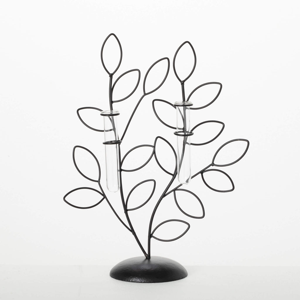 Metal Fern Test Tube Vase     