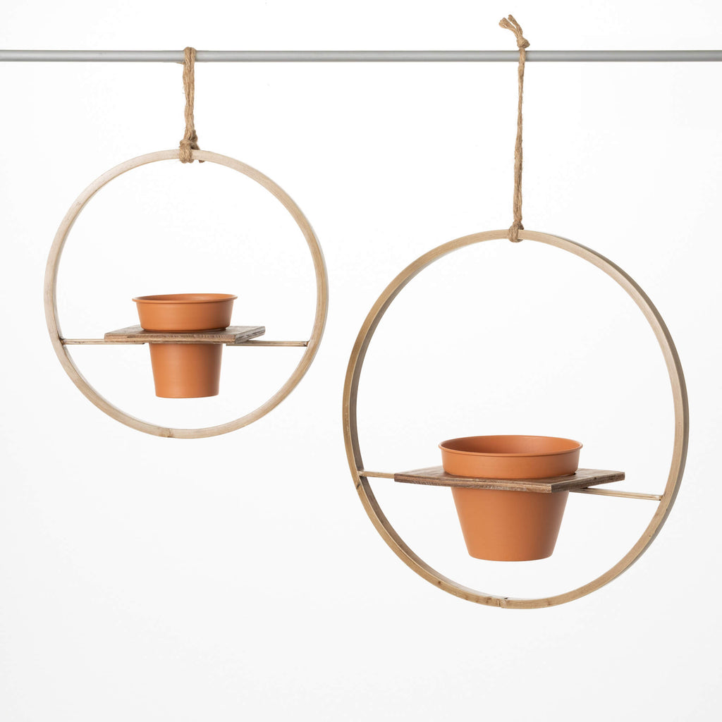 Hanging Hoop Planter Set      