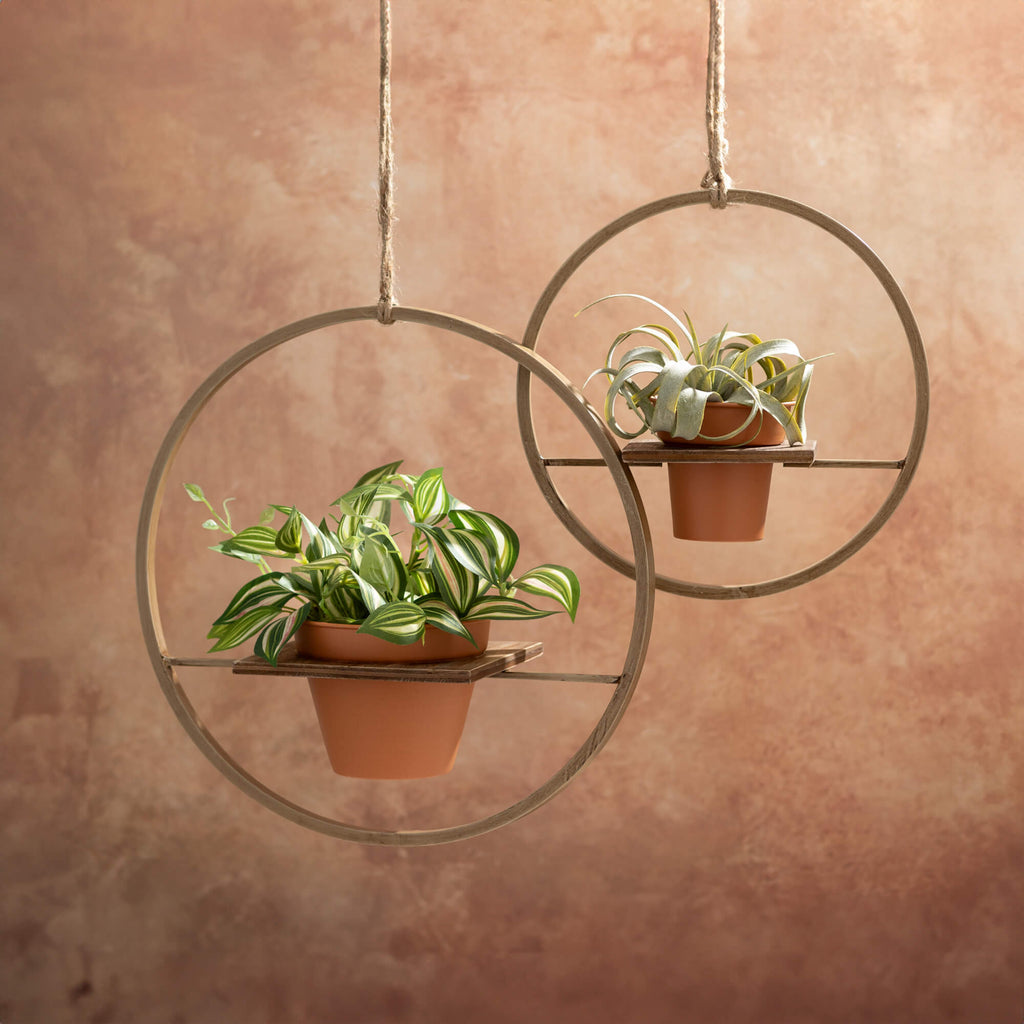 Hanging Hoop Planter Set      