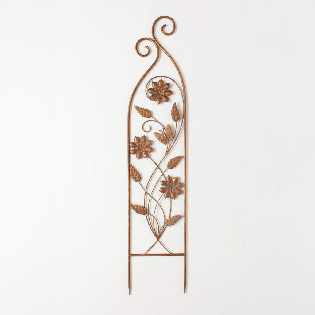 Graceful Flower Metal Trellis 