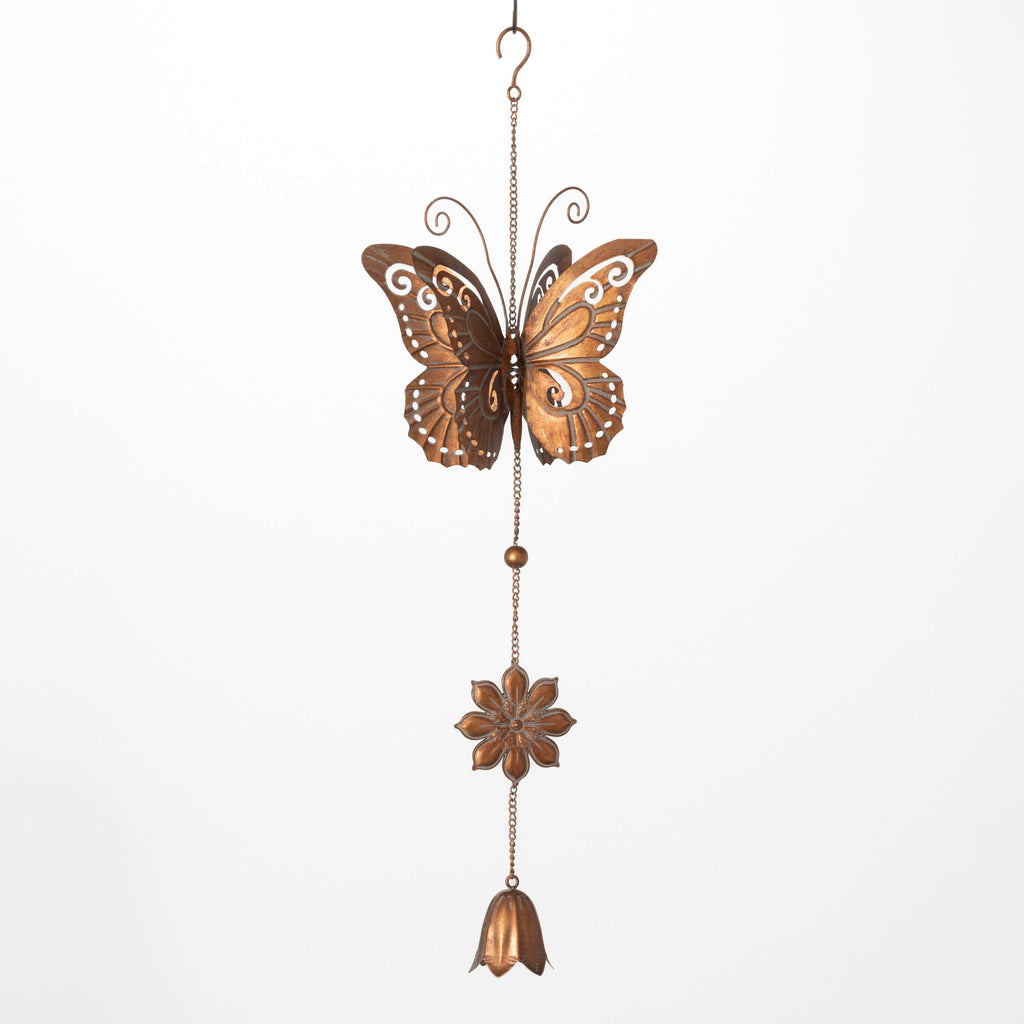 Large Metal Butterfly Chime   