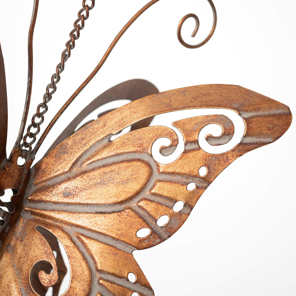 Large Metal Butterfly Chime   