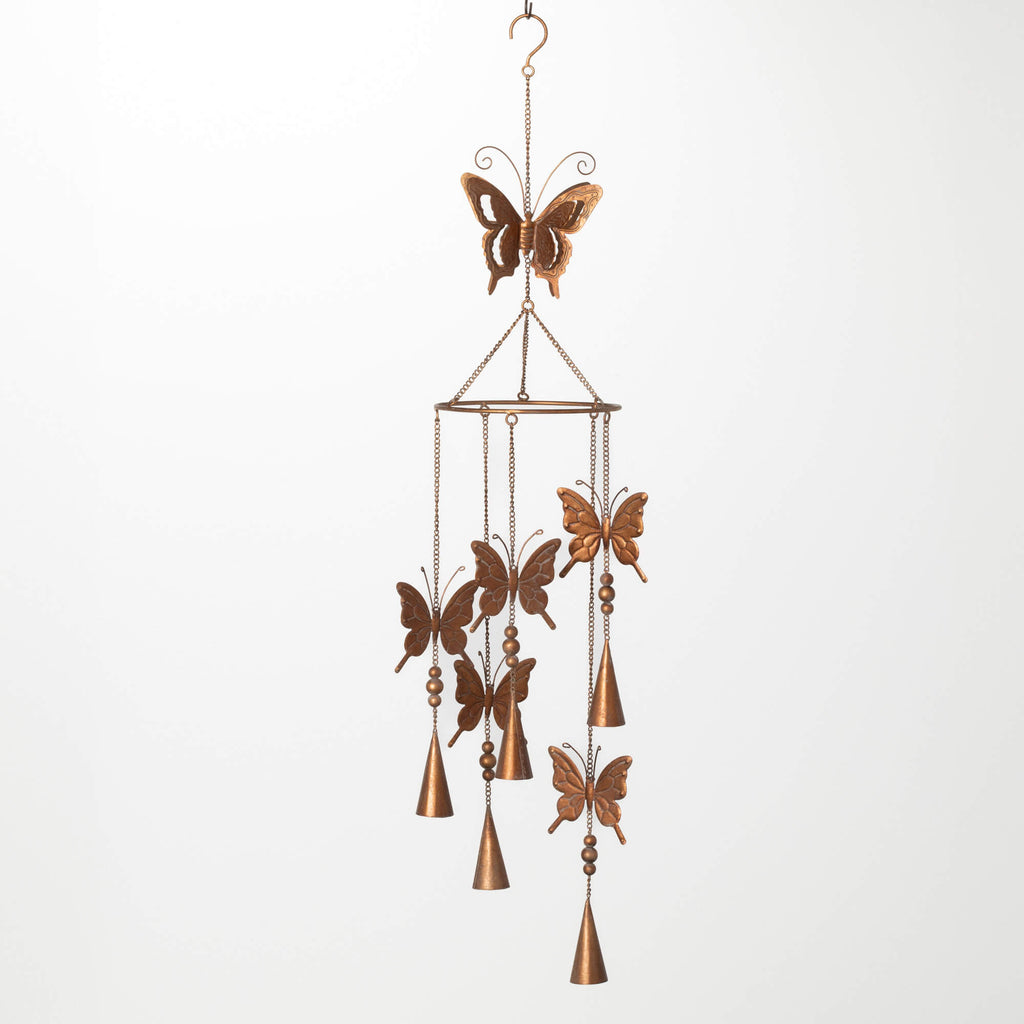 Multiple Butterfly Metal Chime