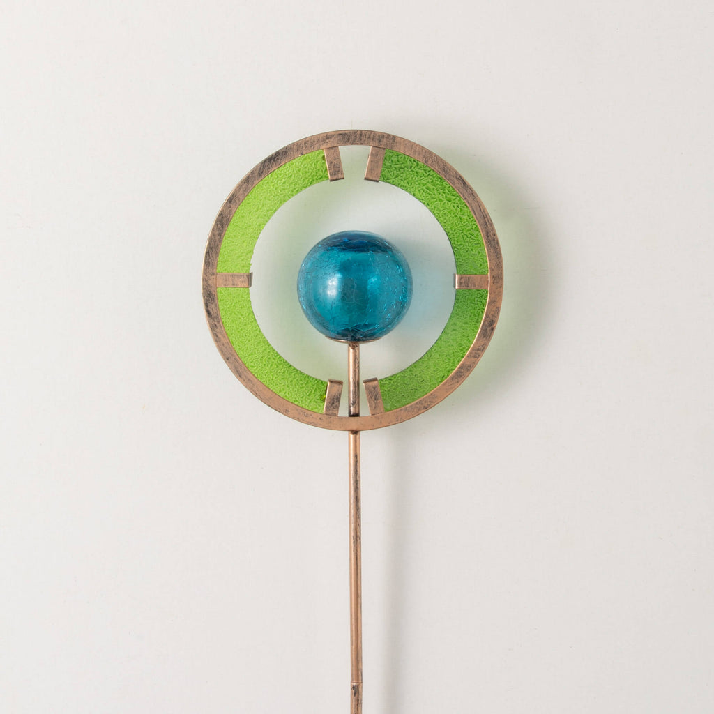 Blue And Green Circle Stake   