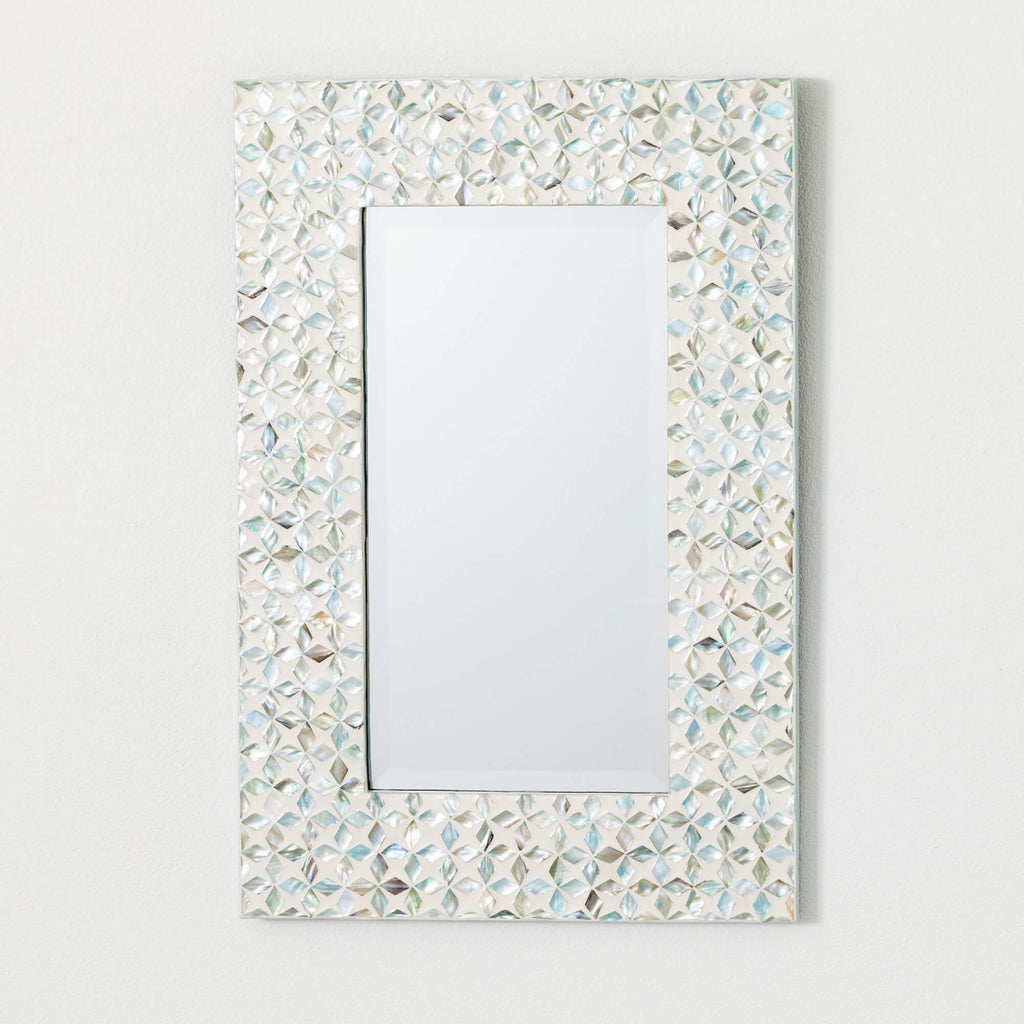 Capiz Trim Mirror             