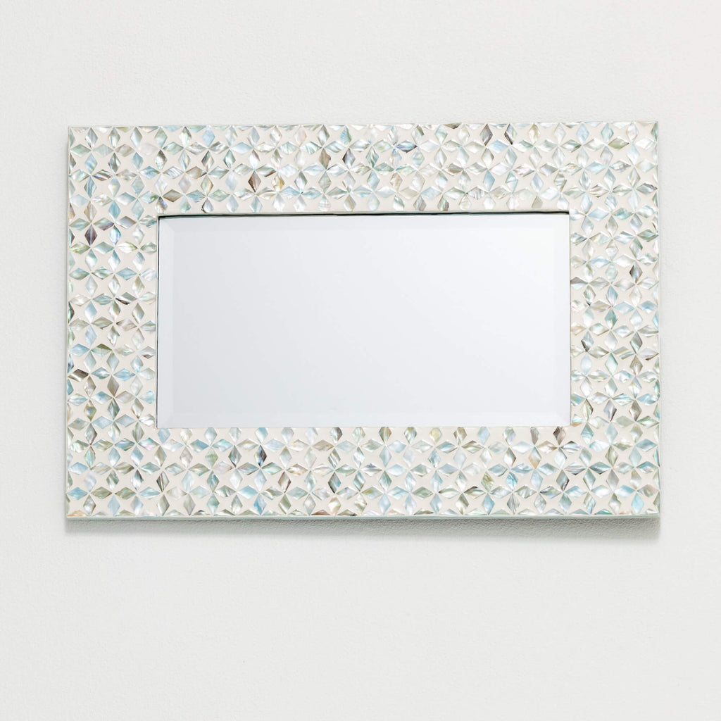 Capiz Trim Mirror             