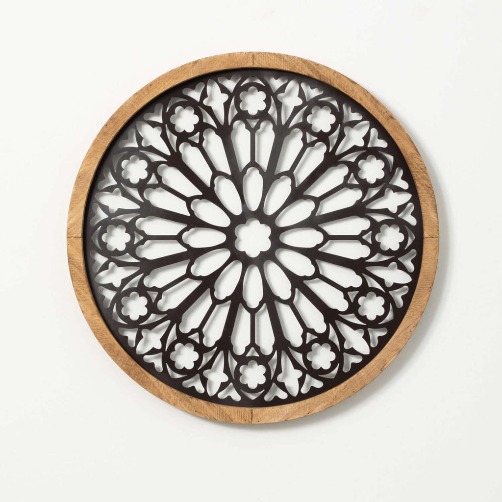 Cutout Metal Wall Medallion   