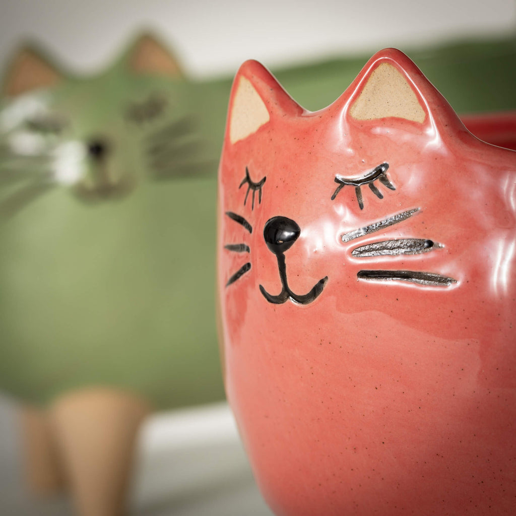 Purr-Fect Cat Planter Set Of 2