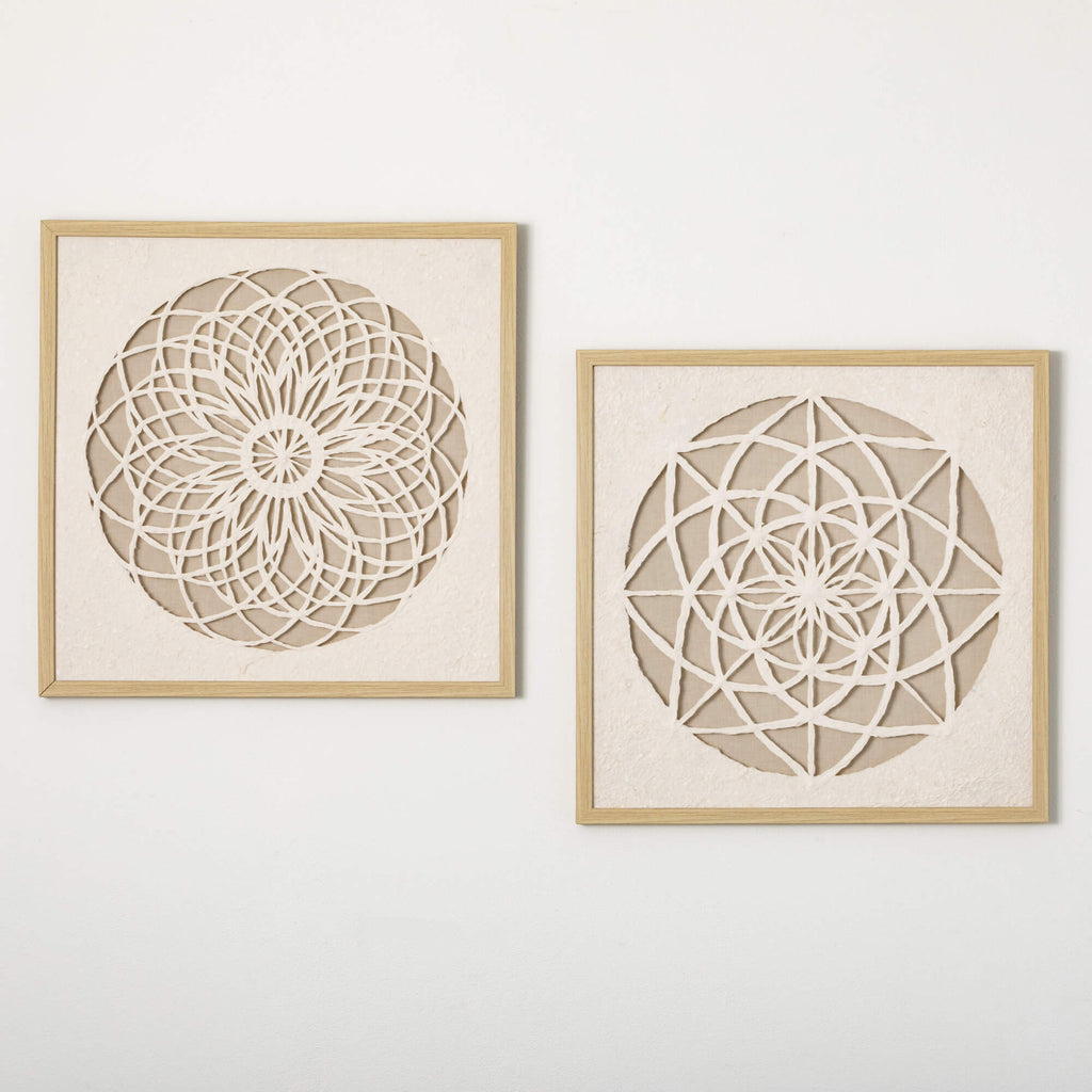 Woven Paper Mandala Wall Decor