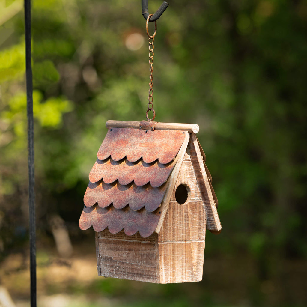 Copper Shingled Birdhouse     