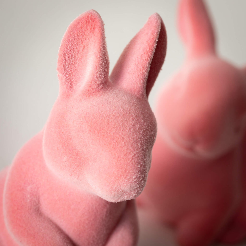 Baby Pink Bunny Figurines     