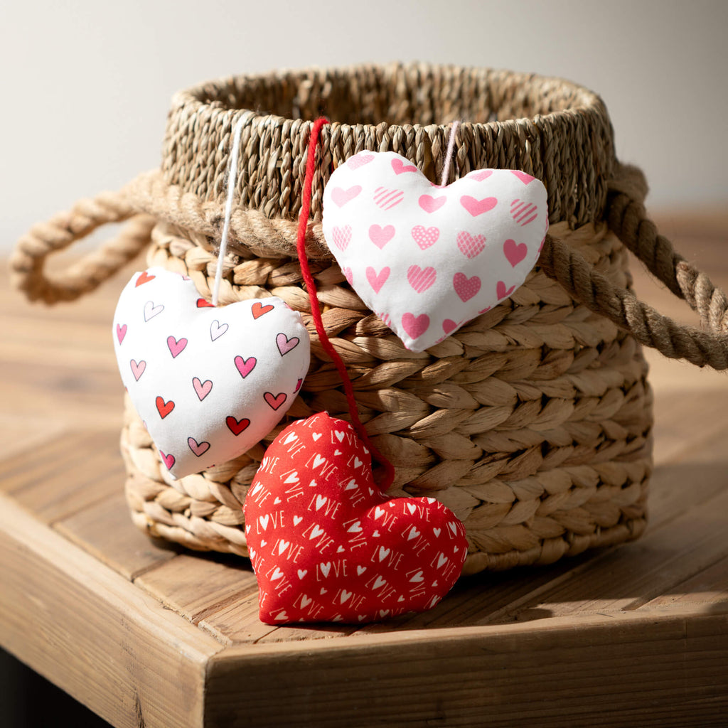 Basket Set Of 3 With Rope Hand