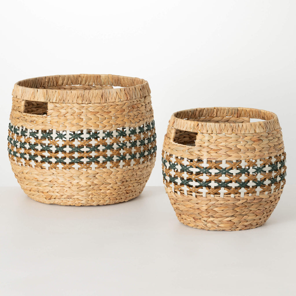 Woven Basket Set/2            