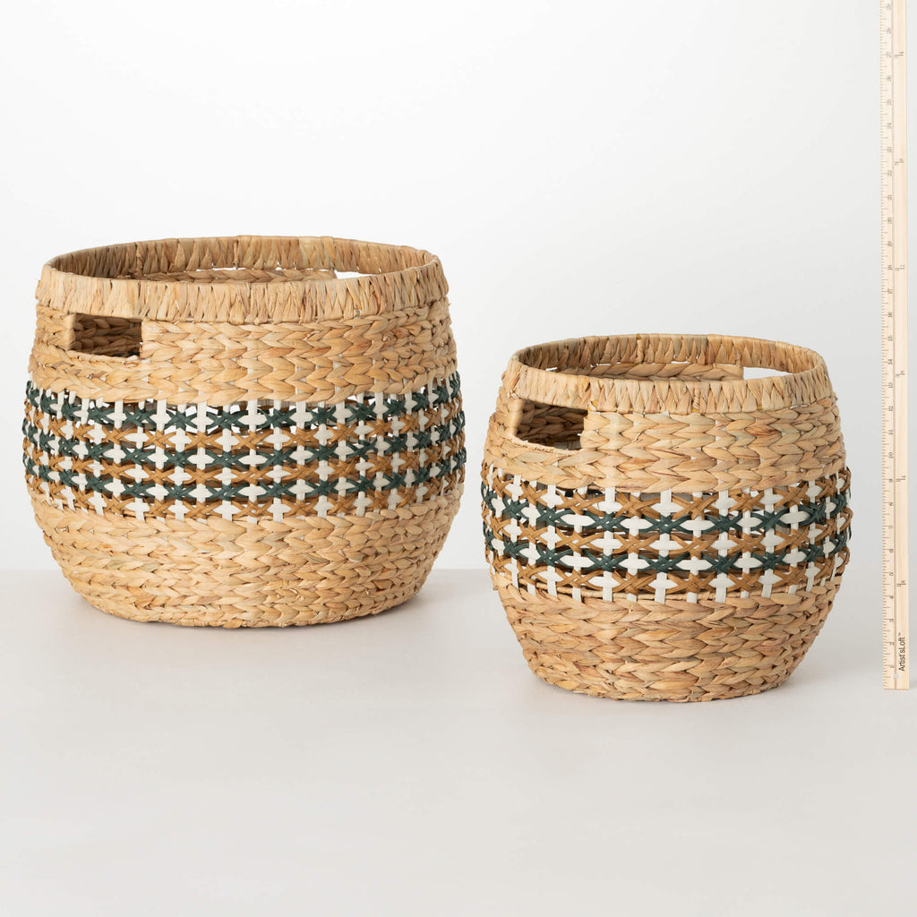 Woven Basket Set/2            